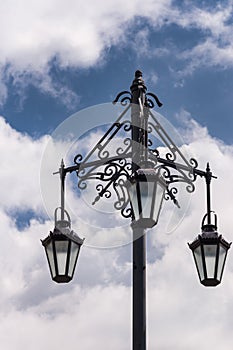 Closeup of the historic Three Lanterns in Auckland.