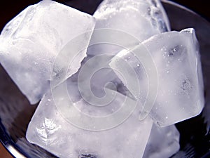 Closeup of Ice Cubes