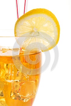 Closeup of iced tea