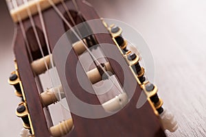 Closeup image of guitar fingerboard