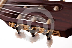 Closeup image of guitar fingerboard