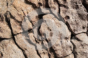 Closeup image of the old stone floor background