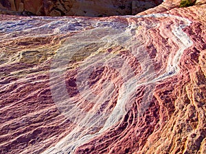 Closeup image of sandstone, Valley of Fire, Nevada, USA