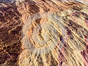 Closeup image of sandstone, Valley of Fire, Nevada, USA