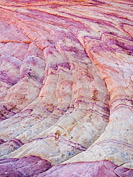 Closeup image of sandstone, Valley of Fire, Nevada, USA