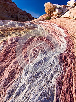 Closeup image of sandstone, Valley of Fire, Nevada, USA