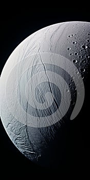 Closeup Image Of Saturn In Hard Surface Modeling Style