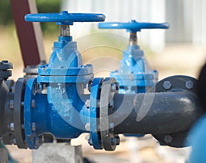 closeup industry valve