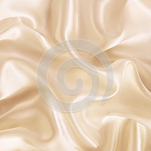 Closeup of ivory silk fabric