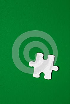 Closeup of jigsaw puzzle isolated. Missing jigsaw puzzle piece, business concept for completing the puzzle piece. Group of puzzle
