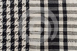 Closeup of a keffiyeh pattern