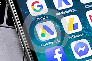 Google Ads AdWords app icon on smartphone screen