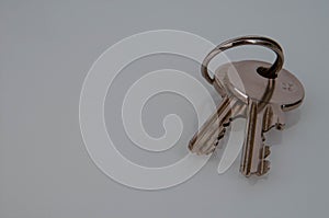 Closeup of keys with Copyspace