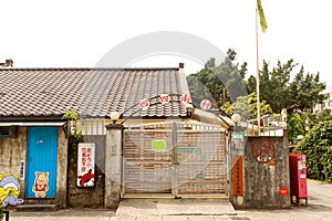 Closeup Landscape of Taichung military dependants village in Taiwan