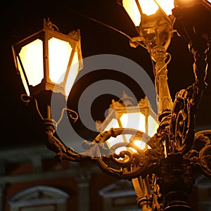 Lantern in the old citycenter photo