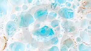 CloseUp of Larimar Stone Showcasing Oceanic Patterns