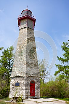 Dettagliato faro sul isola 