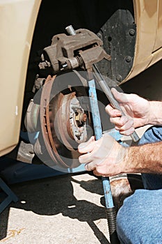 Repairing Front Disc Brakes