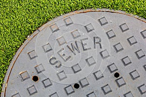 Sewer and grass