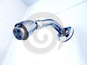 Closeup of Metal Shower Head