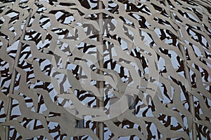 Closeup of the metallic bird pattern on the Dome of soul at HMAS Sydney ii Memorial, Australia