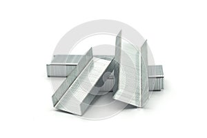 metallic slapes on white background