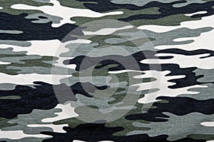 Closeup of military uniform surface