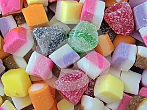 Closeup of mixed sweets
