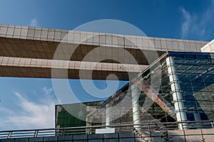 Modern building with blue sky