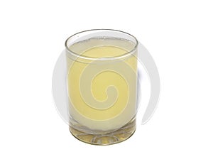 Closeup mosambi or sweet lemon juice with white background photo