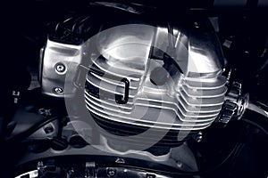 Closeup Motorcycle engine cylinder motorcycle engine,internal combustion engine close-up