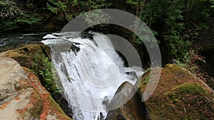 Closeup movie of Whatcom Falls in Bellingham WA with audio sound 1080p