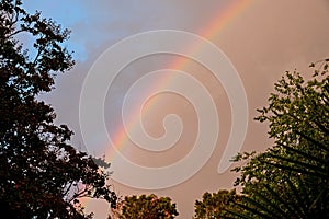 Closeup of an Atmospheric Rainbow