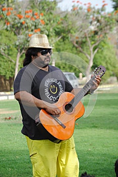 A closeup of Nadeem Jafri