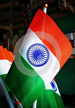 Closeup of National flag of India, happy Independence Day