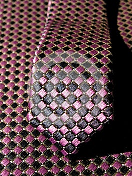 Closeup of necktie