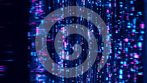 Closeup of Neural network model, LLM structure background. AI big data processing technological concept. Machine