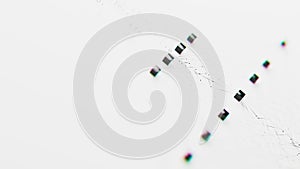 Closeup of Neural network model, LLM structure background. AI big data processing technological concept. Machine