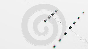 Closeup of Neural network model, LLM structure background. AI big data processing technological concept. Machine