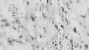 Closeup of Neural network model, LLM structure background. AI big data processing technological concept. Machine