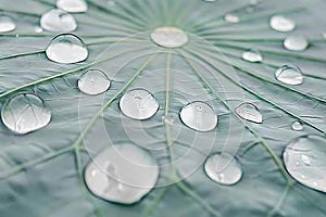 Water Droplets on Lotus Leaf Natures Dewdrop Art