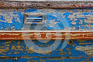 Closeup of old paintwork