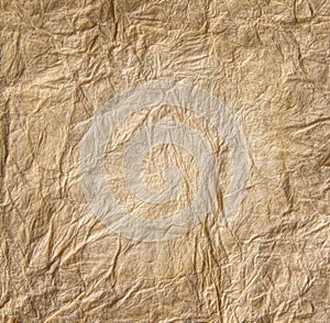 Closeup of old parchment paper