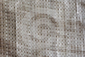 Closeup old plastic sack texture background