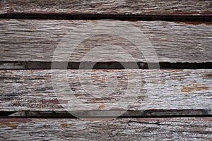 Closeup old wood lath