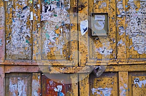 Vintage wooden door in Neve Tzedek, Tel Aviv Jaffa Israel photo