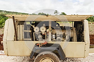 Closeup Of Of Open Compressor