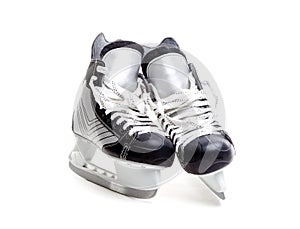 Closeup of A Pair of Ice Hockey Skates