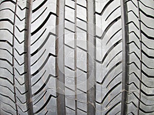 Closeup pattern of old tire texture