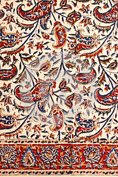 Closeup of persian carpet